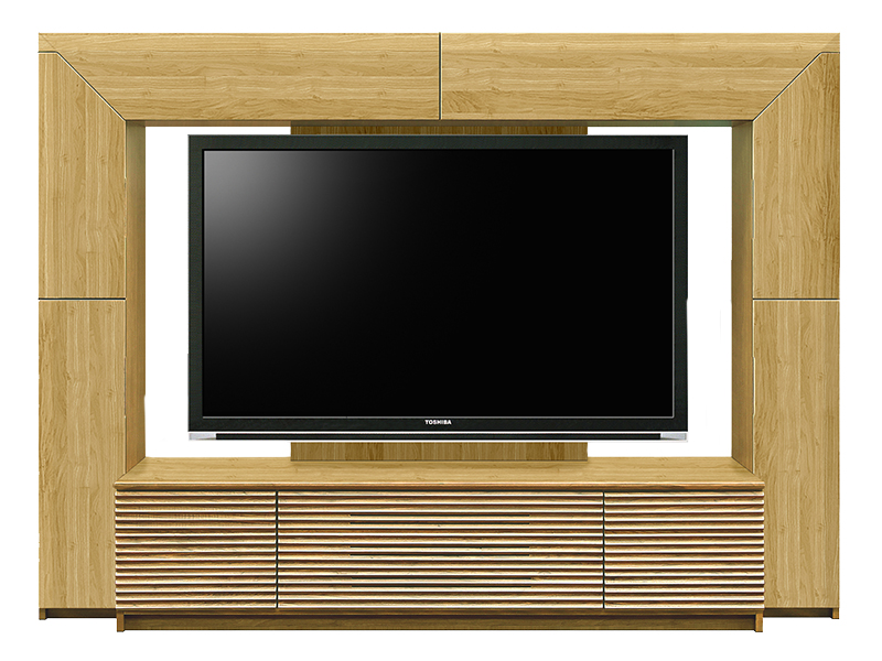 テレビボード「アクロス」ハイタイプ 幅230cm オーク材 ホワイトオーク 