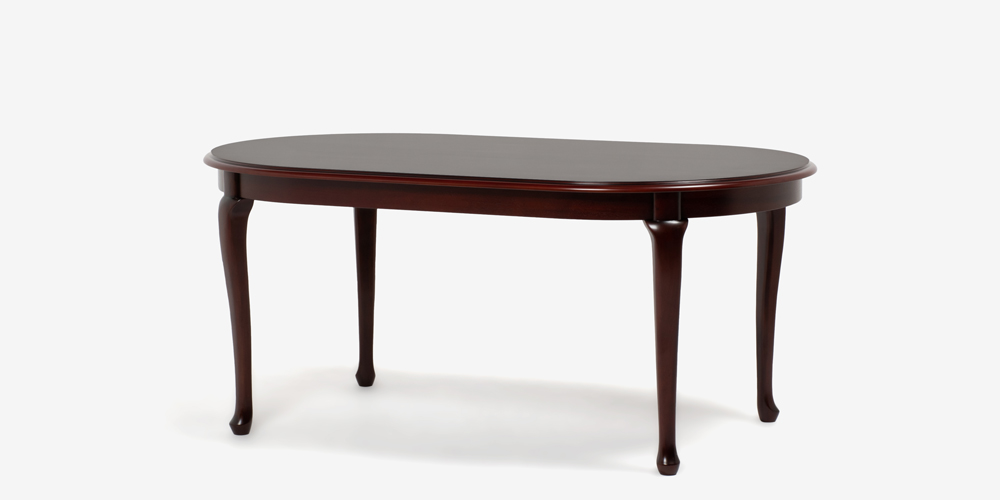 ダイニングテーブル「クイーンアン２」楕円形　幅165cm マホガニー材