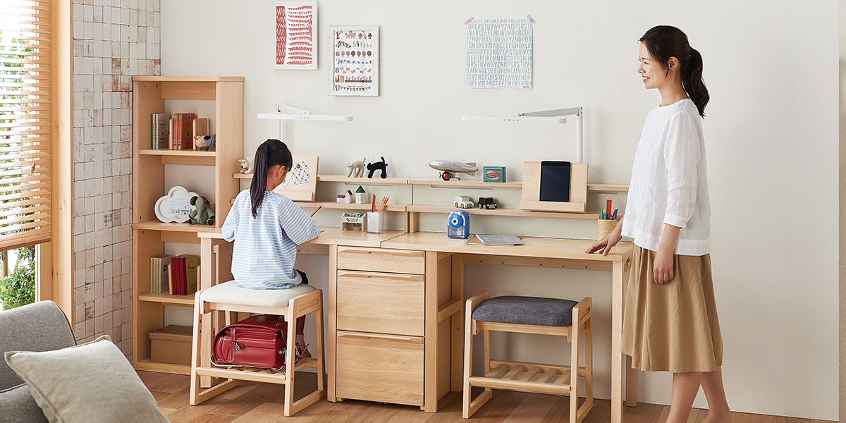 R202 大塚家具購入 パーソナルデスク、幅120cm キャビネット付、左右