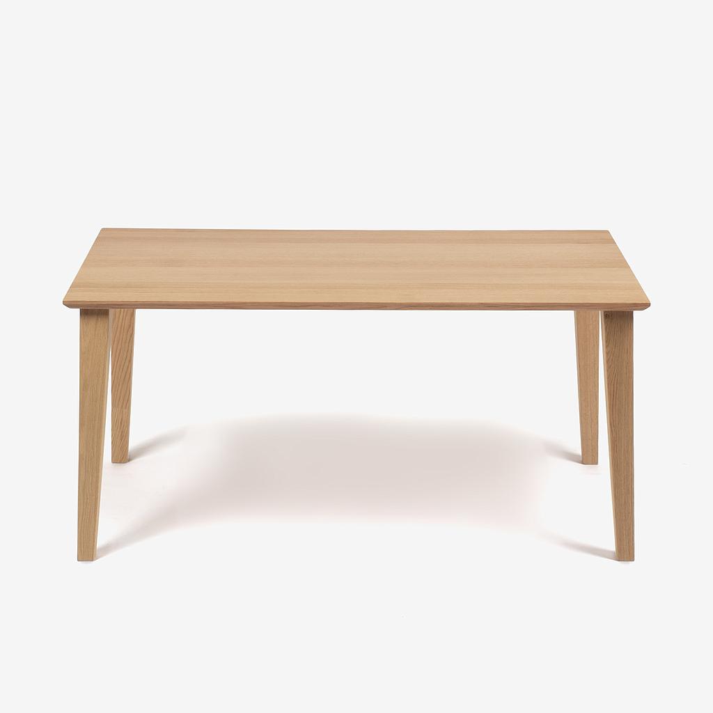 ダイニングテーブル「フィル3」 レッドオーク材ホワイトオーク色 角型天板 角脚 全2サイズ