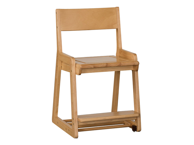 木製椅子「オッター」板座／ライト色