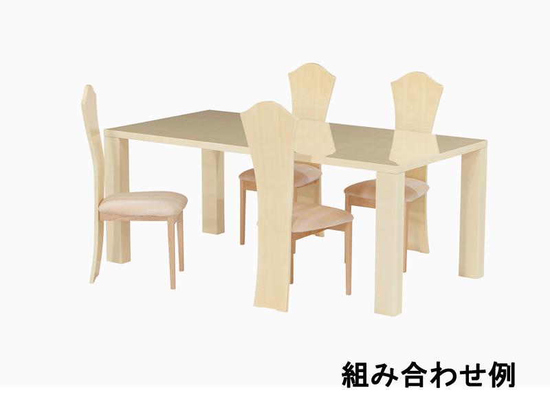 ダイニングテーブル 「コルティ 160D」シカモア材【受注生産品 