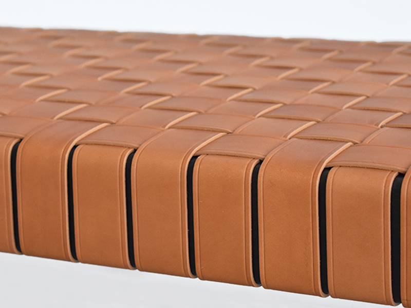 PoltronaFrau（ポルトローナ・フラウ）ベンチ「ブレラ」革キャメル色