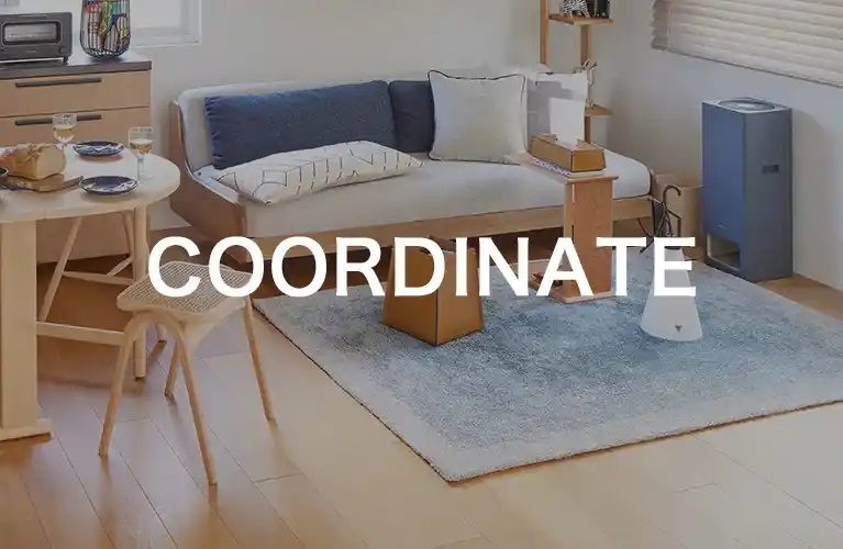 ラグを使ったリビングコーディネート実例